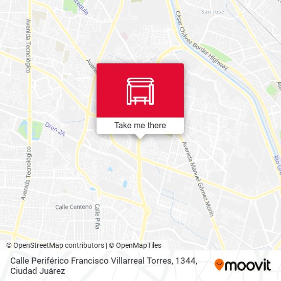 Mapa de Calle Periférico Francisco Villarreal Torres, 1344