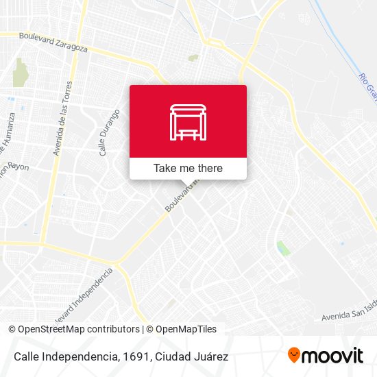 Calle Independencia, 1691 map