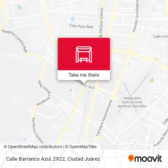 Mapa de Calle Barranco Azul, 2922
