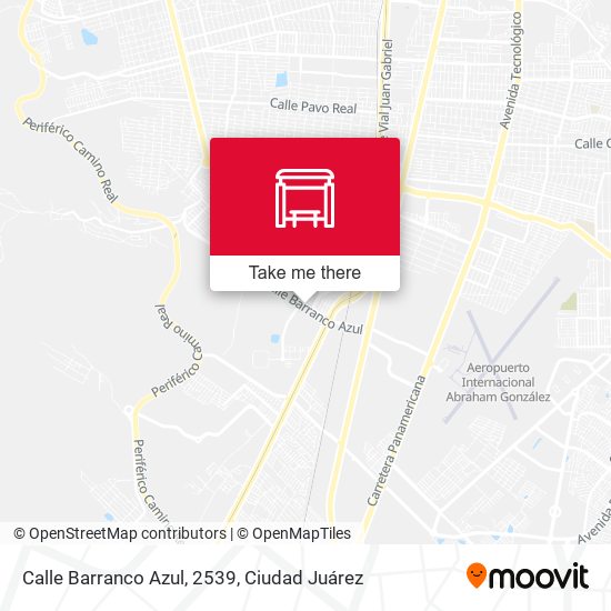 Mapa de Calle Barranco Azul, 2539