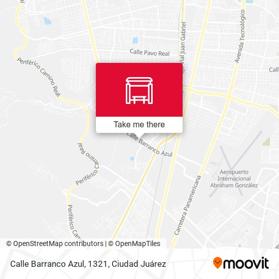Mapa de Calle Barranco Azul, 1321