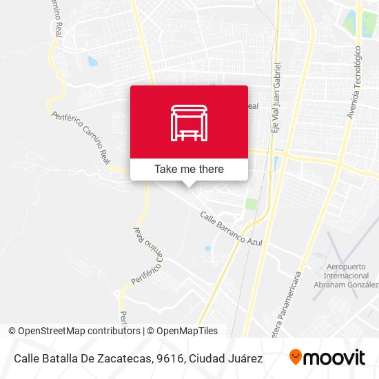 Calle Batalla De Zacatecas, 9616 map