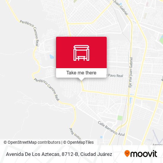 Mapa de Avenida De Los Aztecas, 8712-B
