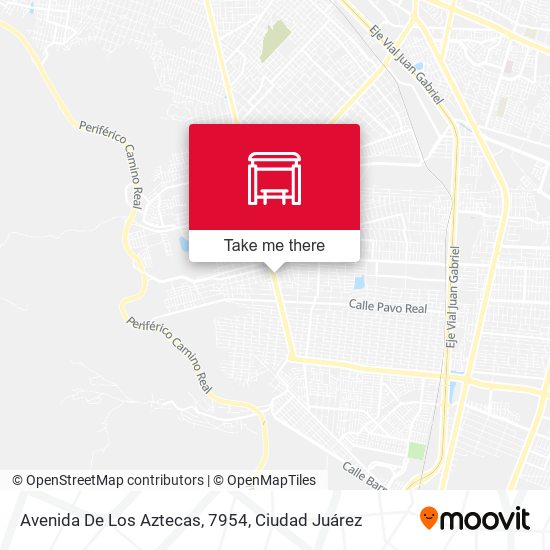 Mapa de Avenida De Los Aztecas, 7954