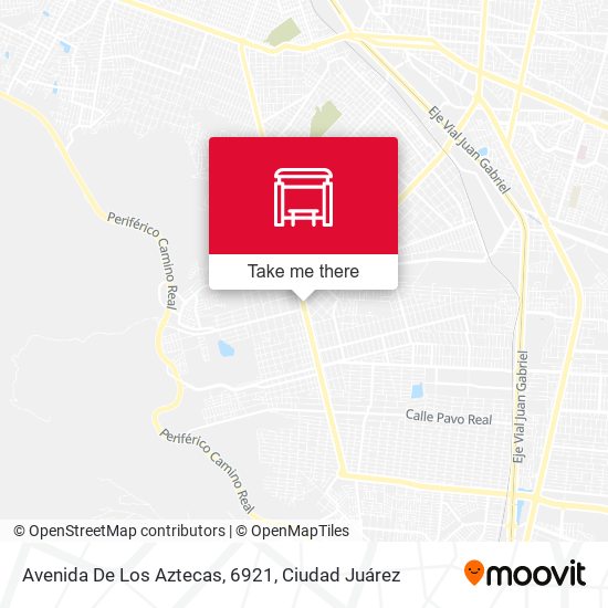 Mapa de Avenida De Los Aztecas, 6921