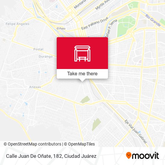 Mapa de Calle Juan De Oñate, 182