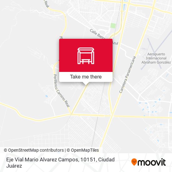 Mapa de Eje Vial Mario Alvarez Campos, 10151