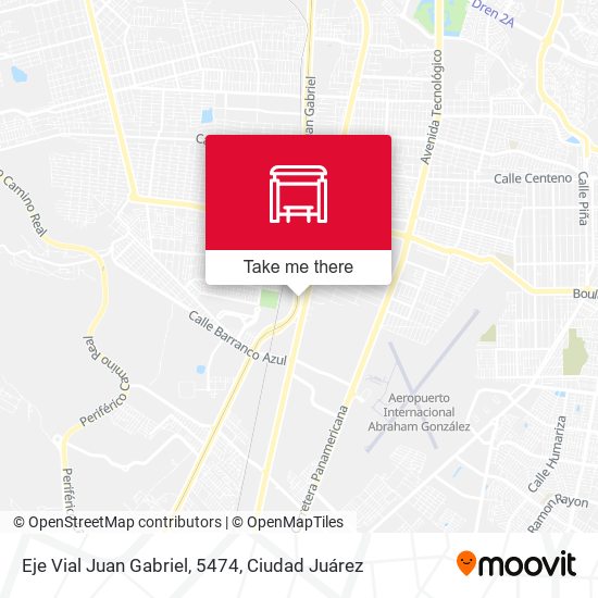 Eje Vial Juan Gabriel, 5474 map