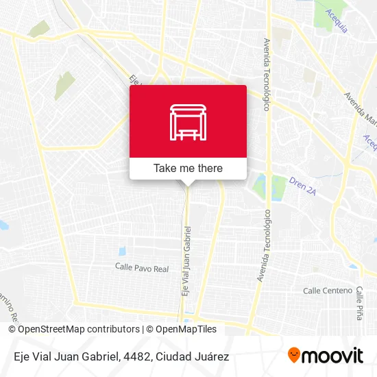 Mapa de Eje Vial Juan Gabriel, 4482
