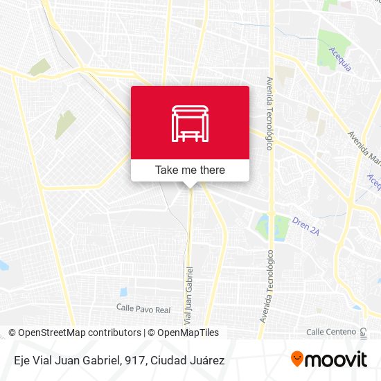 Mapa de Eje Vial Juan Gabriel, 917