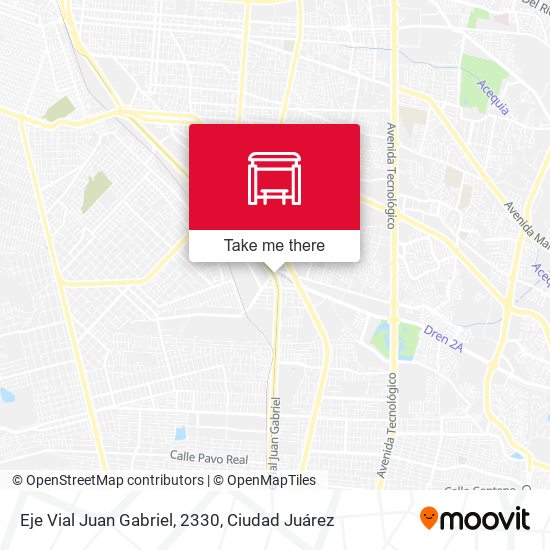 Mapa de Eje Vial Juan Gabriel, 2330