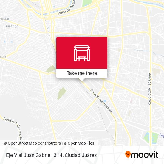 Eje Vial Juan Gabriel, 314 map