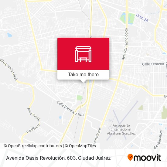 Mapa de Avenida Oasis Revolución, 603