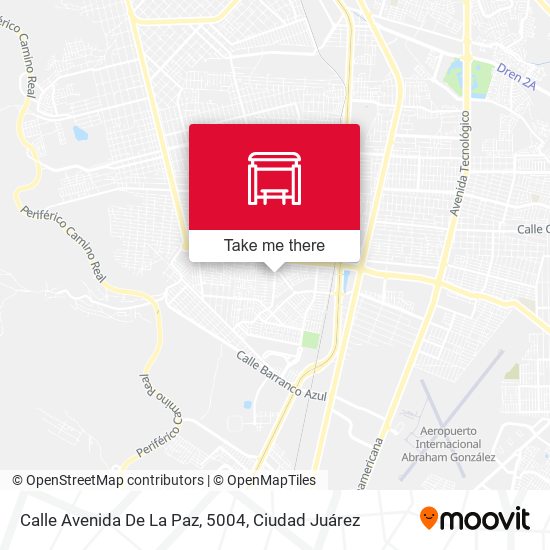 Calle Avenida De La Paz, 5004 map