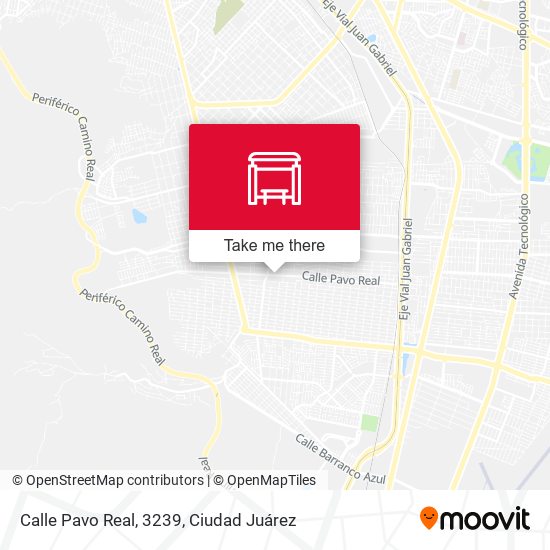 Mapa de Calle Pavo Real, 3239