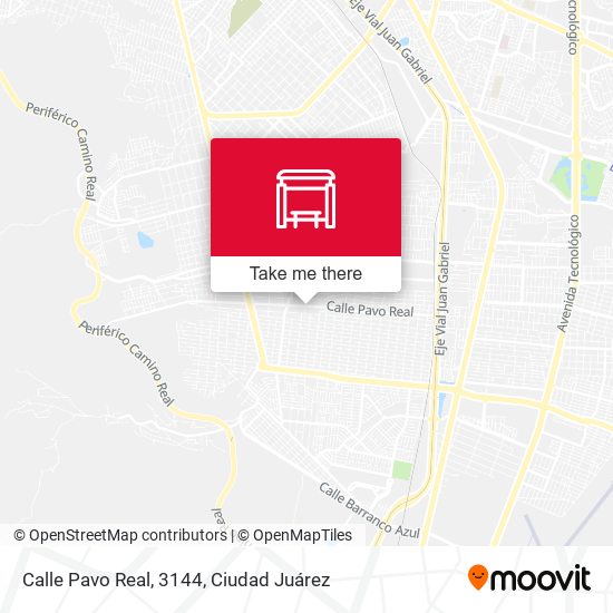 Calle Pavo Real, 3144 map