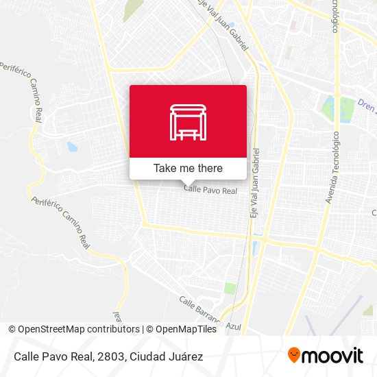 Calle Pavo Real, 2803 map