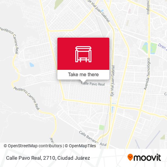 Calle Pavo Real, 2710 map