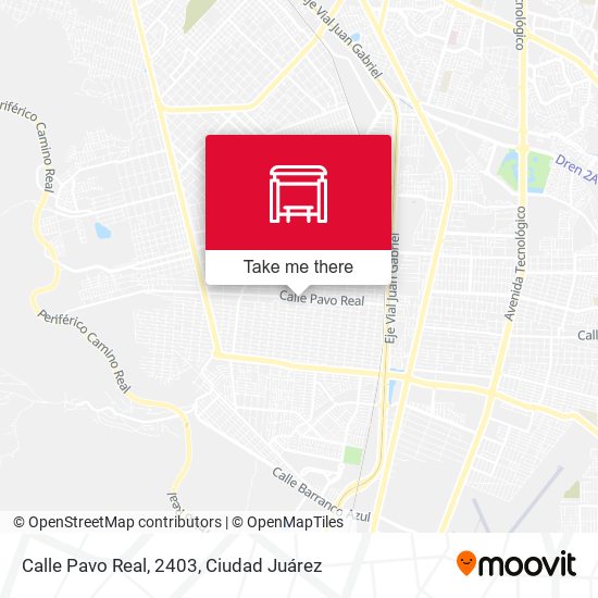 Calle Pavo Real, 2403 map