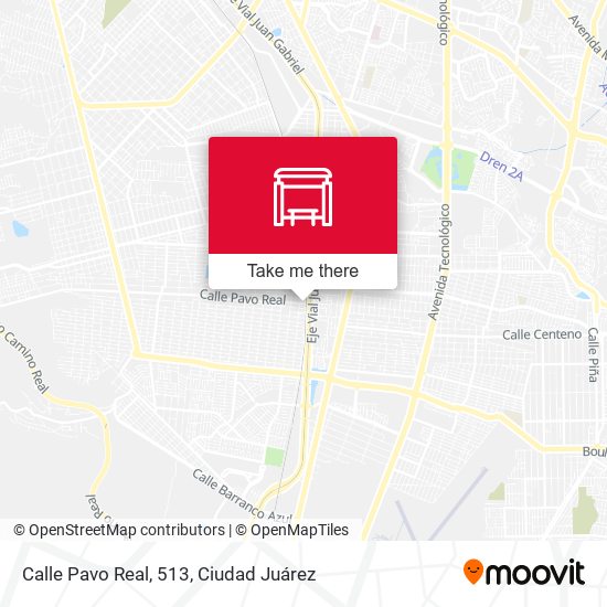 Calle Pavo Real, 513 map
