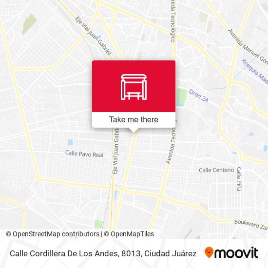Calle Cordillera De Los Andes, 8013 map