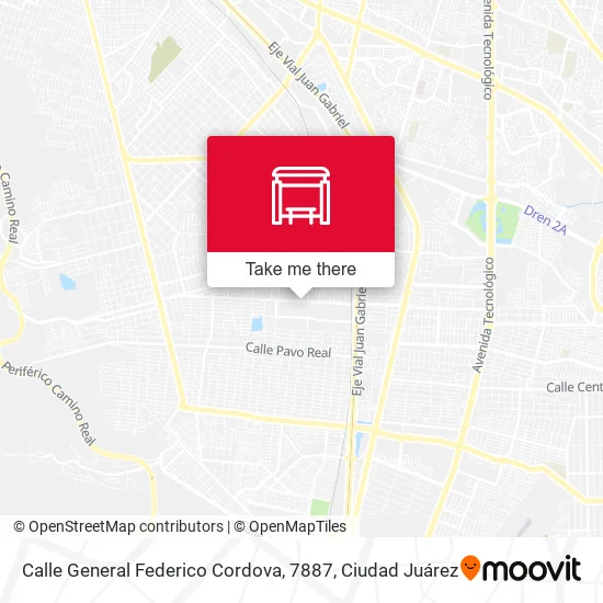 Mapa de Calle General Federico Cordova, 7887