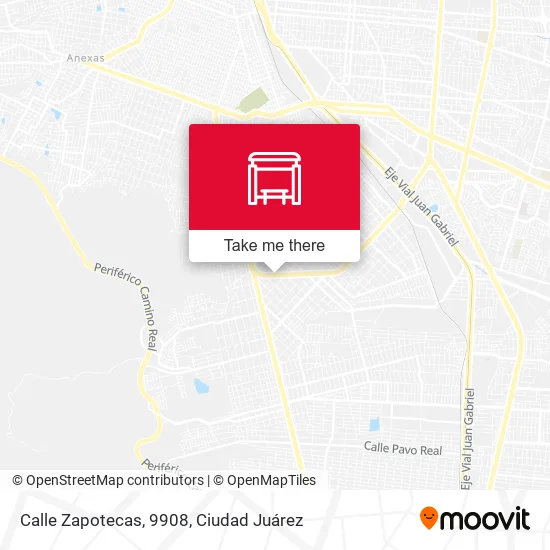 Mapa de Calle Zapotecas, 9908