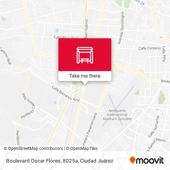 Boulevard Oscar Flores, 8025a map