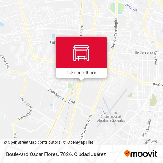 Boulevard Oscar Flores, 7826 map
