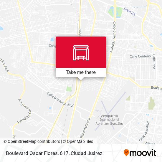 Boulevard Oscar Flores, 617 map