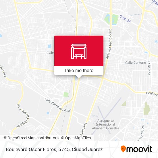 Boulevard Oscar Flores, 6745 map
