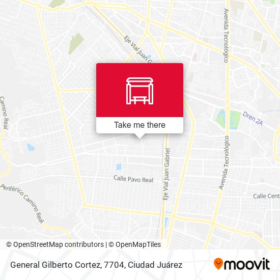 General Gilberto Cortez, 7704 map