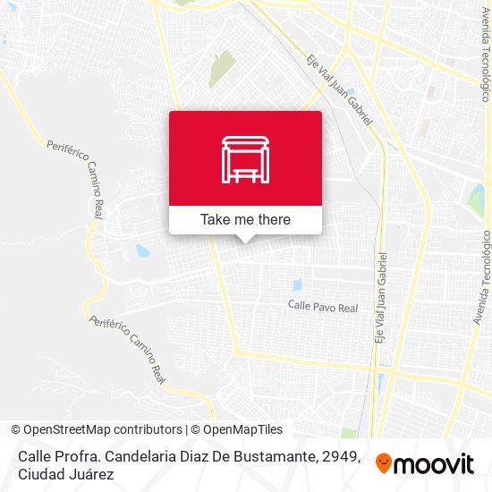 Mapa de Calle Profra. Candelaria Diaz De Bustamante, 2949