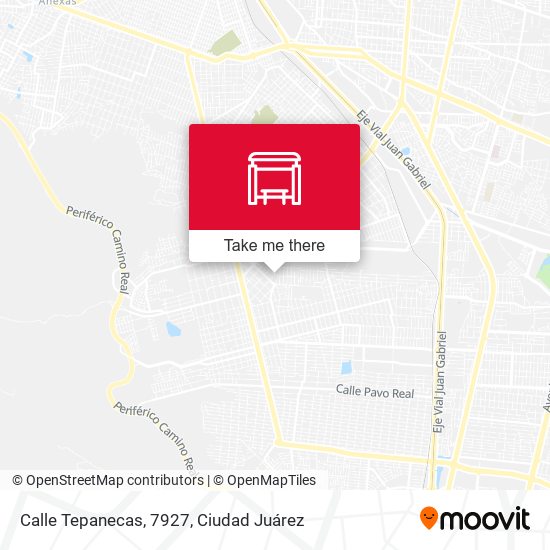 Mapa de Calle Tepanecas, 7927