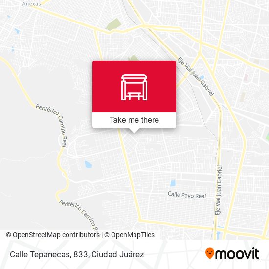 Mapa de Calle Tepanecas, 833