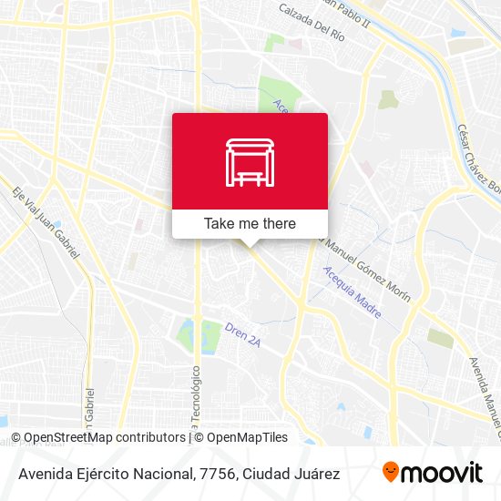Avenida Ejército Nacional, 7756 map