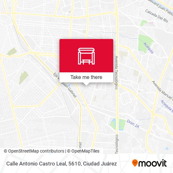 Mapa de Calle Antonio Castro Leal, 5610