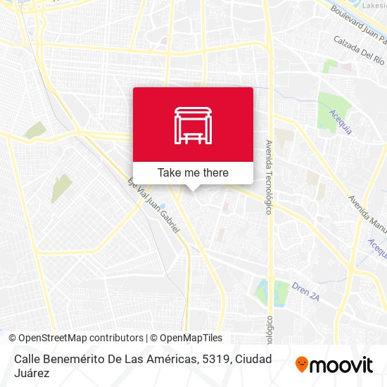 Calle Benemérito De Las Américas, 5319 map