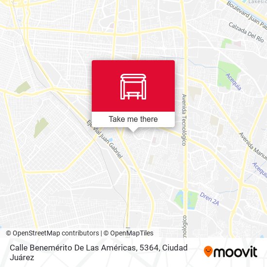 Mapa de Calle Benemérito De Las Américas, 5364