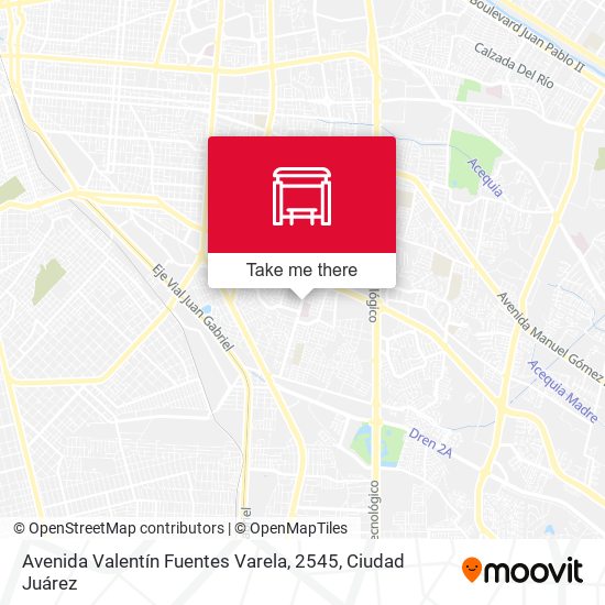 Mapa de Avenida Valentín Fuentes Varela, 2545