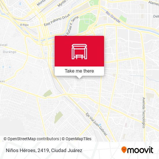 Niños Héroes, 2419 map