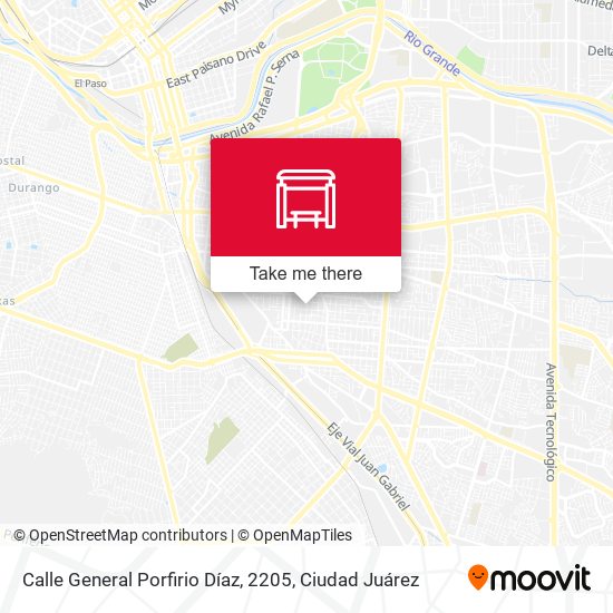 Mapa de Calle General Porfirio Díaz, 2205