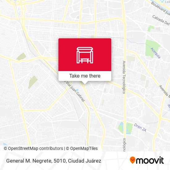 Mapa de General M. Negrete, 5010