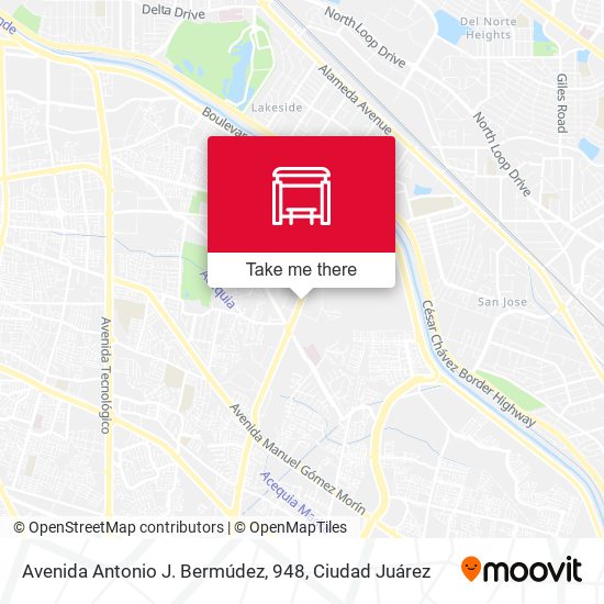 Mapa de Avenida Antonio J. Bermúdez, 948