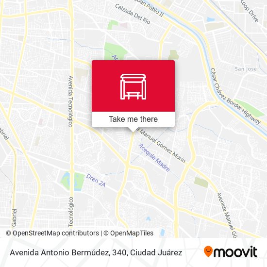 Avenida Antonio Bermúdez, 340 map