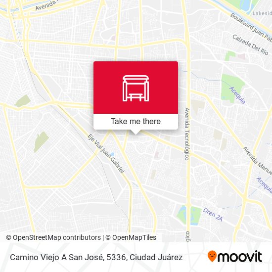 Mapa de Camino Viejo A San José, 5336