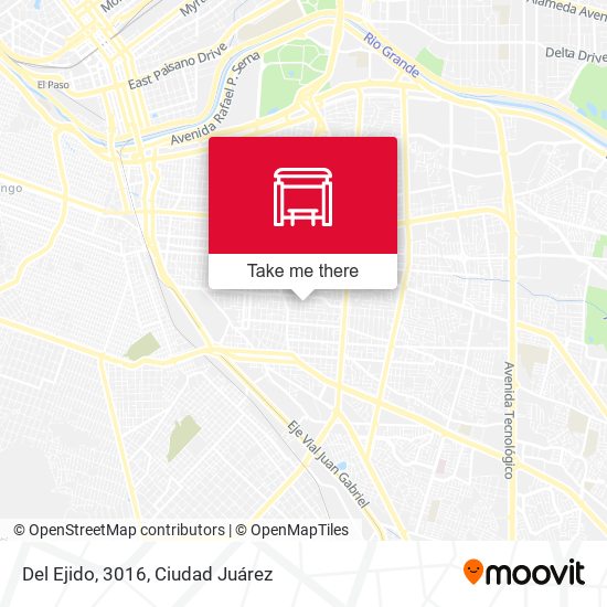 Del Ejido, 3016 map