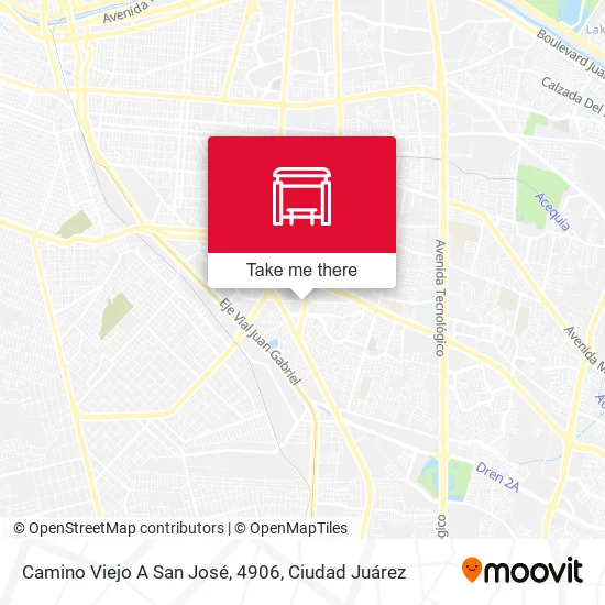 Mapa de Camino Viejo A San José, 4906