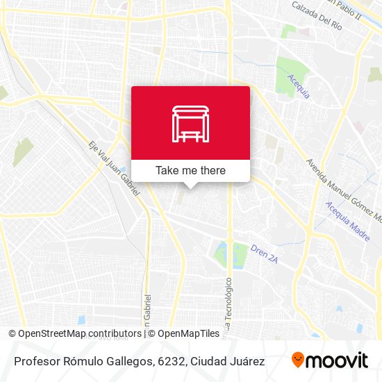 Profesor Rómulo Gallegos, 6232 map
