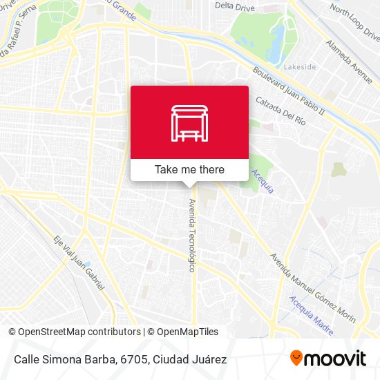 Calle Simona Barba, 6705 map